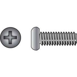 Hillman No. 10-24 X 1-1/2 in. L Phillips Flat Head Stainless Steel Machine Screws 100 pk