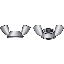 Hillman 3/8 in. Cold Forged Stainless Steel USS Wing Nut 50 pk