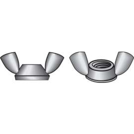 Hillman 10 in. Cold Forged Stainless Steel USS Wing Nut 100 pk