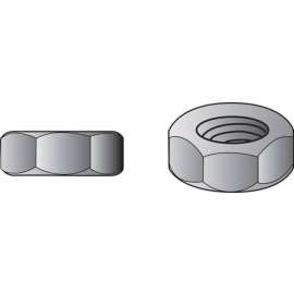 Hillman 10 in. Stainless Steel SAE Screw Nut 100 pk