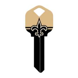 Hillman NFL New Orleans Saints House/Office Key Blank 66 KW1 Single For Kwikset Locks