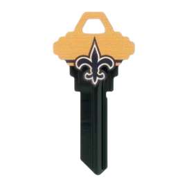 Hillman NFL New Orleans Saints House/Office Key Blank 68 SC1 Single For Schlage Locks
