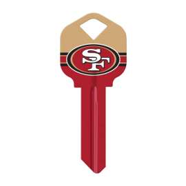 Hillman San Francisco 49ers Painted Key House/Office Universal Key Blank Single