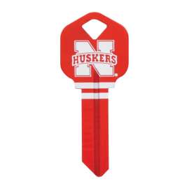 Hillman NCAA Huskers House/Office Key Blank 66 KW1 Single For Kwikset Locks