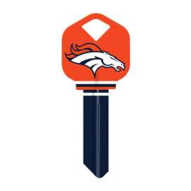 Hillman Denver Broncos Painted Key House/Office Universal Key Blank Single