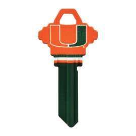 Hillman Miami University Painted Key House/Office Universal Key Blank Single
