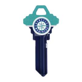 Hillman Seattle Mariners Painted Key House/Office Universal Key Blank Single
