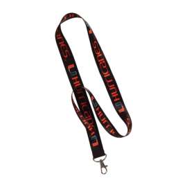 Hillman Miami Hurricanes Polyester Silver Decorative Key Chain Lanyard