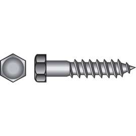 Hillman 1/2 in. X 5 in. L Hex Stainless Steel Lag Screw 25 pk