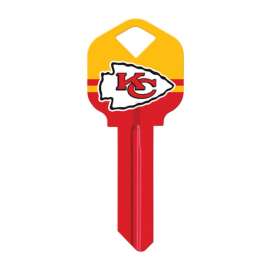Hillman Kansas Chiefs Painted Key House/Office Universal Key Blank Single