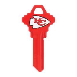 Hillman Kansas City Chiefs Painted Key House/Office Universal Key Blank Single