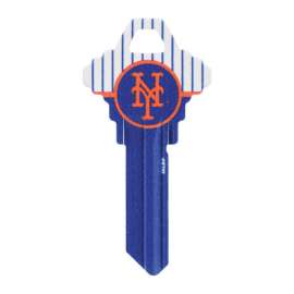 Hillman New York Mets Painted Key House/Office Universal Key Blank Single