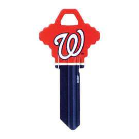 Hillman MLB Washington Nationals House/Office Key Blank 68 SC1 Single For Schlage