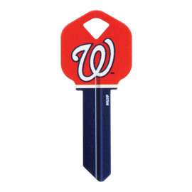 Hillman MLB Washington Nationals House/Office Key Blank 66 KW1 Single For Kwikset