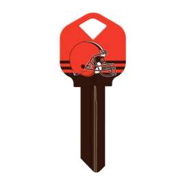Hillman Cleveland Browns Painted Key House/Office Universal Key Blank Single