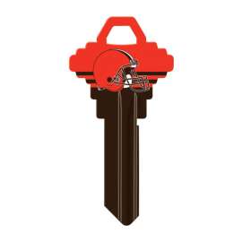 Hillman Cleveland Browns Painted Key House/Office Universal Key Blank Single