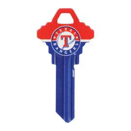 Hillman Texas Rangers Painted Key House/Office Universal Key Blank Single
