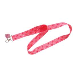 Hillman Breast Cancer Awareness Polyester Multicolored Decorative Key Chain Lanyard