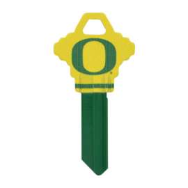 Hillman University of Oregon Painted Key House/Office Universal Key Blank Single