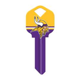 Hillman Minnesota Vikings Painted Key House/Office Universal Key Blank Single