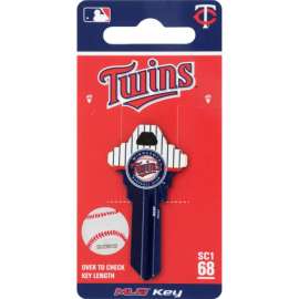 Hillman Minnesota Twins Painted Key House/Office Universal Key Blank Single