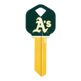 Hillman Oakland Athletics Painted Key House/Office Universal Key Blank Single