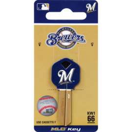 Hillman Milwaukee Brewers Painted Key House/Office Universal Key Blank Single