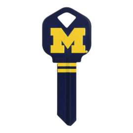 Hillman University of Michigan Painted Key House/Office Universal Key Blank Single