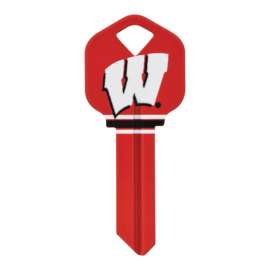 Hillman Wisconsin Badgers Painted House/Office Universal Key Blank Single