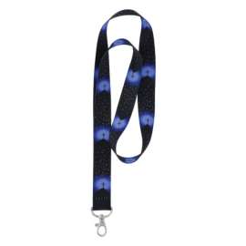 Hillman Polyester Blue Decorative Key Chain Lanyard