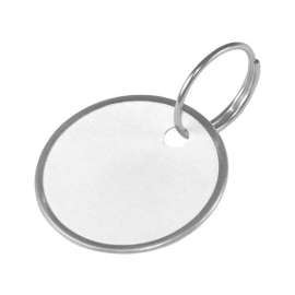 Hillman 1-1/4 in. D Metal/Paper White Labeling/ID Key Ring
