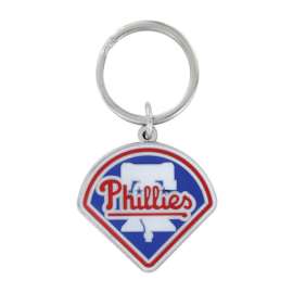Hillman Philadelphia Phillies Metal Silver MLB Key Chain