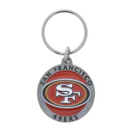 Hillman San Francisco 49ers Metal Silver Decorative Key Chain