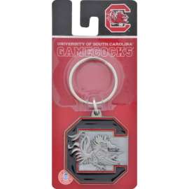 Hillman University of South Carolina Metal Silver Decorative Key Chain