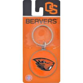 Hillman Oregon State Metal Silver Decorative Key Chain