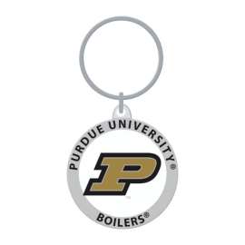 Hillman Purdue Boilers Metal Silver Decorative Key Chain