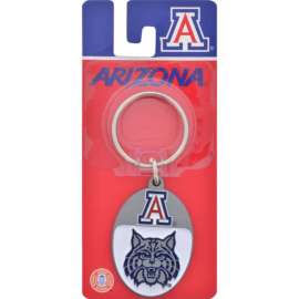Hillman Univerity of Arizona Metal Silver Decorative Key Chain
