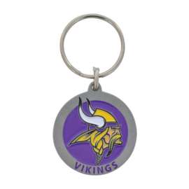 Hillman Minnesota Vikings Metal Silver Decorative Key Chain