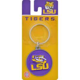 Hillman Louisina State University Metal Silver Decorative Key Chain