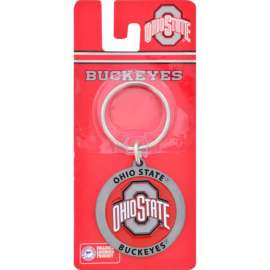Hillman Ohio State Buckeyes Metal Silver Decorative Key Chain