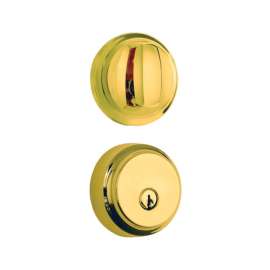 Brinks Push Pull Rotate Polished Brass Steel Deadbolt