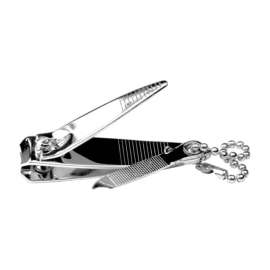 Performance Tool Aluminum Silver Nail Clipper Key Chain