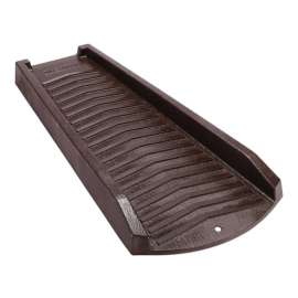 Amerimax 2.5 in. H X 11.5 in. W X 24 in. L Brown Vinyl K Splash Block