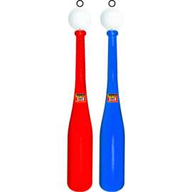 Ja-Ru Little Pro Baseball Toys ABS Plastic Blue/Red 2 pc