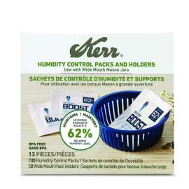 Kerr Wide Mouth Humidity Control Packs and Holder 13 pc