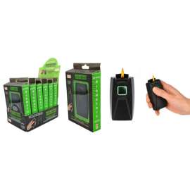 GEI Black Biometric Fingerprint Pocket Lighter 6 pk