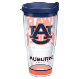 Tervis Collegiate 24 oz Auburn Tigers Multicolored BPA Free Tumbler with Lid