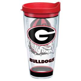Tervis Collegiate 24 oz Georgia Bulldogs Multicolored BPA Free Tumbler with Lid