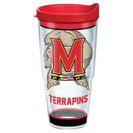 Tervis Collegiate 24 oz Maryland Terrapins Multicolored BPA Free Tumbler with Lid
