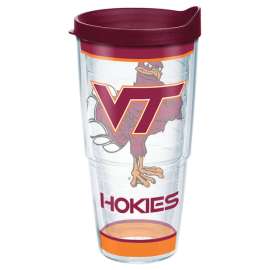 Tervis Collegiate 24 oz Virginia Tech Hokies Multicolored BPA Free Tumbler with Lid